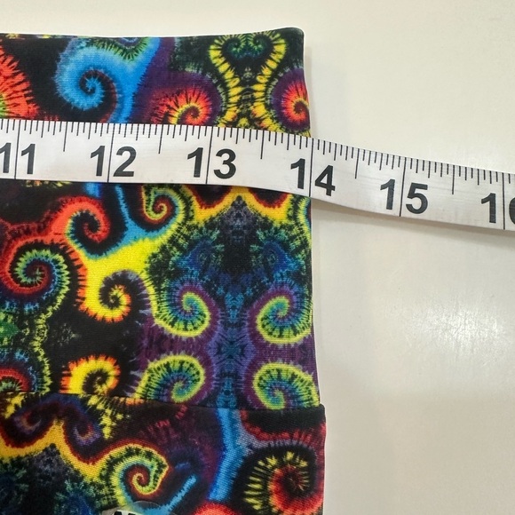 JAMMIN ON Women’s Multi Color Neon Paisley Leggings Size Medium NWT - Picture 7 of 10